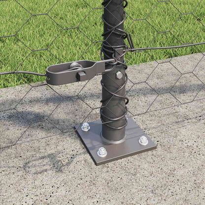 Palo della recinzione Grigio 50 x 0,8 m (maglia da 50 mm)