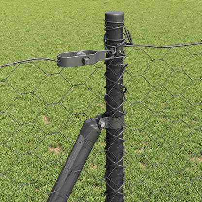 Palo della recinzione Grigio 50 x 0,8 m (maglia da 50 mm)