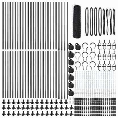 Palo della recinzione Grigio 100 x 0,6 m (rete 36 mm)