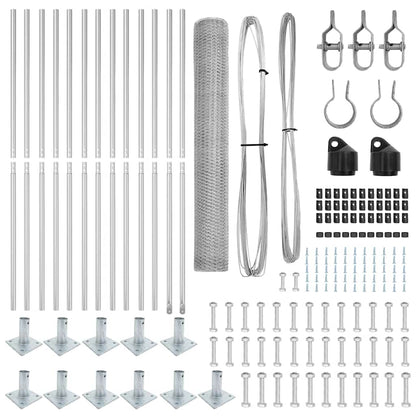 Palo della recinzione Argento 25 x 1 m (rete da 13 mm) Acciaio