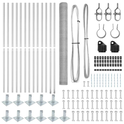 Palo della recinzione Argento 25 x 1,5 m (rete da 25 mm)