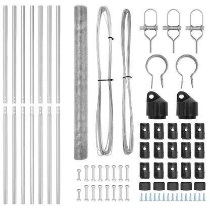Palo della recinzione Argento 25 x 1,5 m (19 x 19 mm rete)
