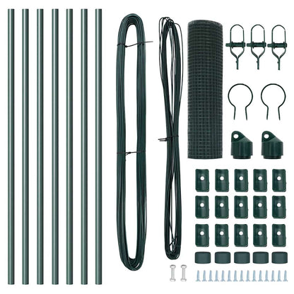 Palo della recinzione Verde 10 x 0,4 m (maglia 16 x 16 mm)