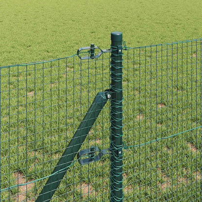 Recinzione con pali. Verde 0.5 x 25 m Acciaio