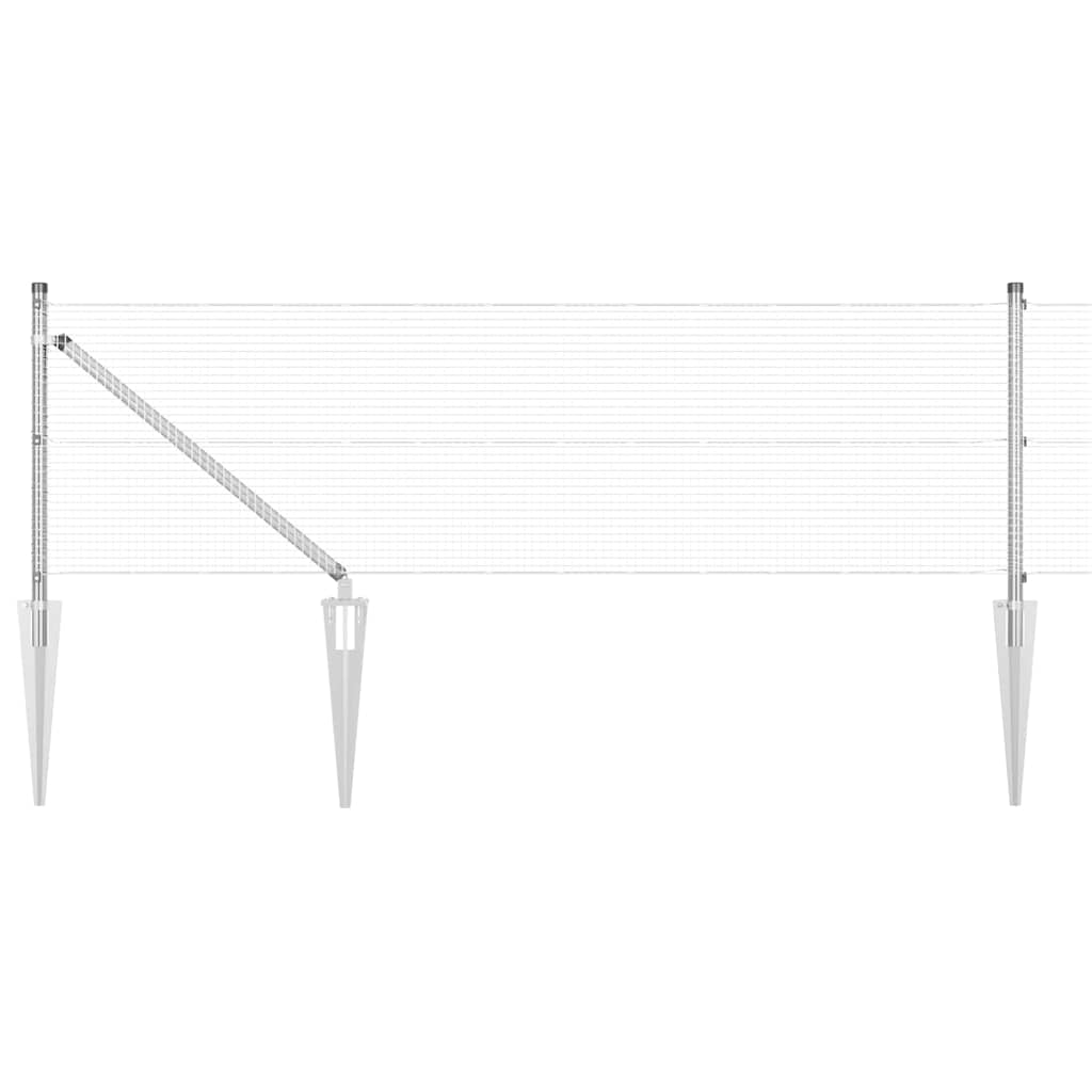 Recinzione in rete saldata con punte Acciaio Argento Rete | homemem39