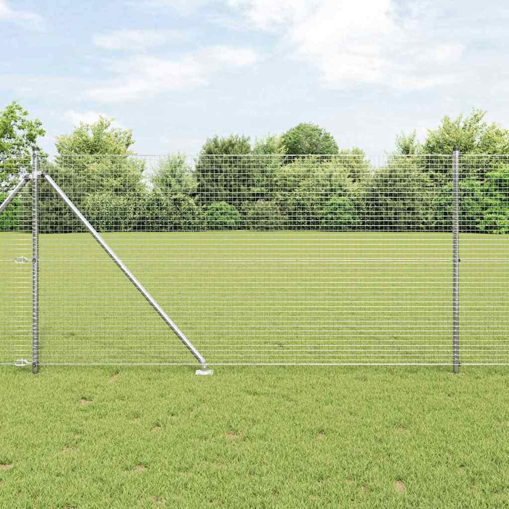 Recinzione in rete saldata con punte 10 x 1 m (L x H)