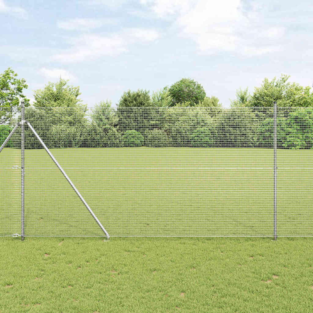 Recinzione in rete saldata con punte 10 x 1,5 m (L x H)