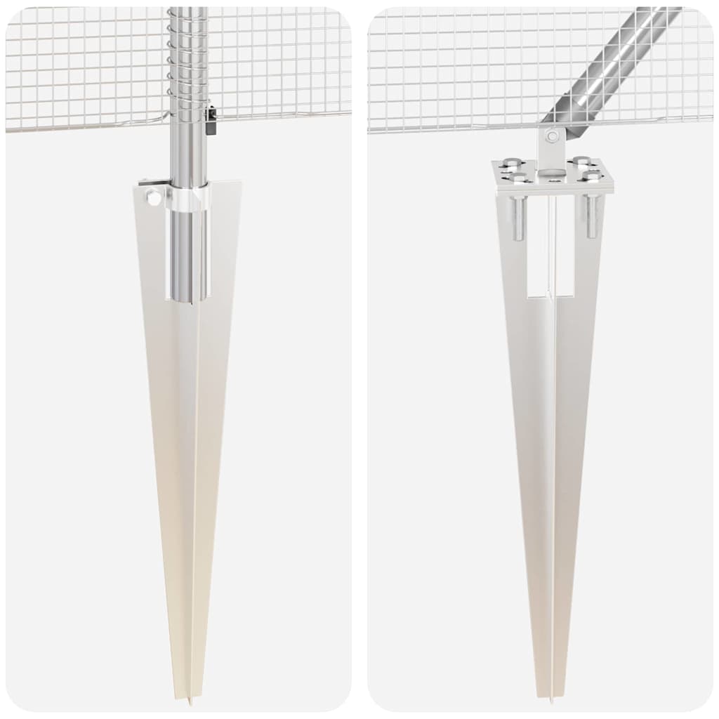Recinzione in rete saldata con punte Acciaio Argento Rete | homemem39