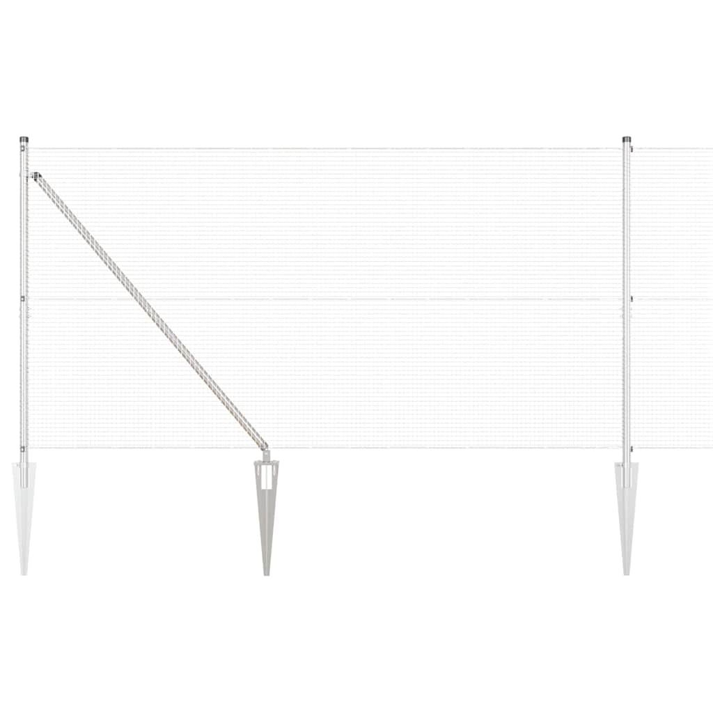 Recinzione in rete saldata con punte 25 x 1,2 m (P x A)