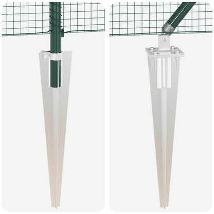 Recinzione in rete saldata con punte Acciaio e PVC Verde Rete | homemem39