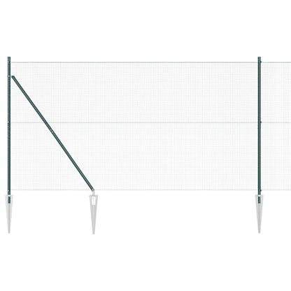Recinzione in rete saldata con punte Acciaio e PVC Verde Rete | homemem39