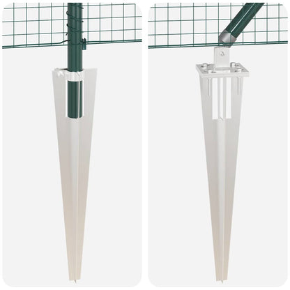 Recinzione in rete saldata con punte Acciaio e PVC Verde Rete | homemem39