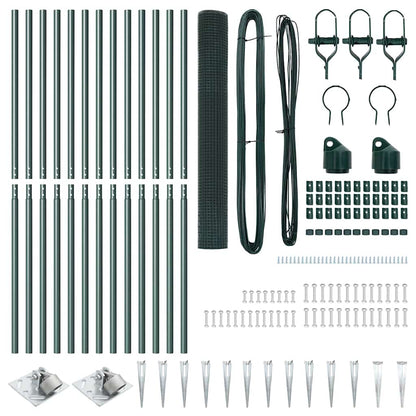 Recinzione in rete saldata con punte Acciaio e PVC Verde Rete | homemem39