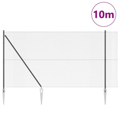 Recinzione in rete saldata con punte Acciaio e PVC Grigio Rete | homemem39