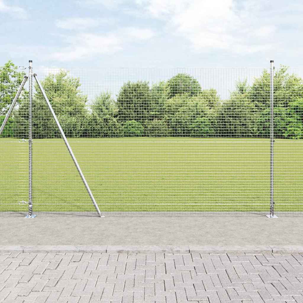 Recinzione Metallica Saldato con Base in Cemento