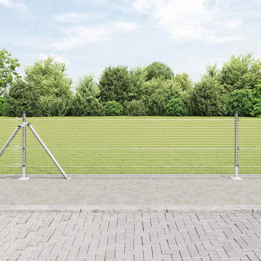 Recinzione Metallica Saldato con Base in Cemento 100 x 0,5 m