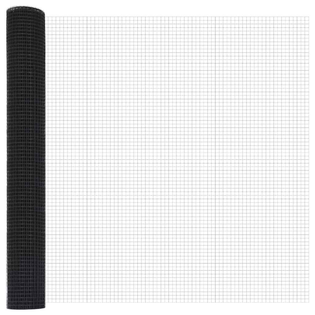 Palo della recinzione Grigio 50 x 0,8 m (rete 19 x 19 mm)