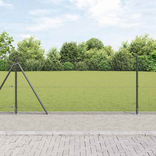 Recinzione Metallica Saldato con Base in Cemento 100 x 1 m Rete