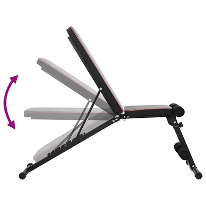 Panca per pesi Nero 131 x 41 x 110 cm | homemem39