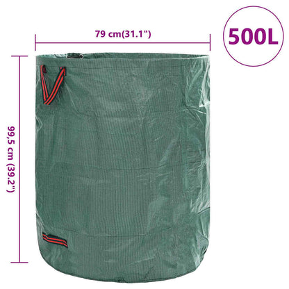 Sacchi per Rifiuti da Giardino 4 pcs Verde 79 x 79 x 99.5 cm