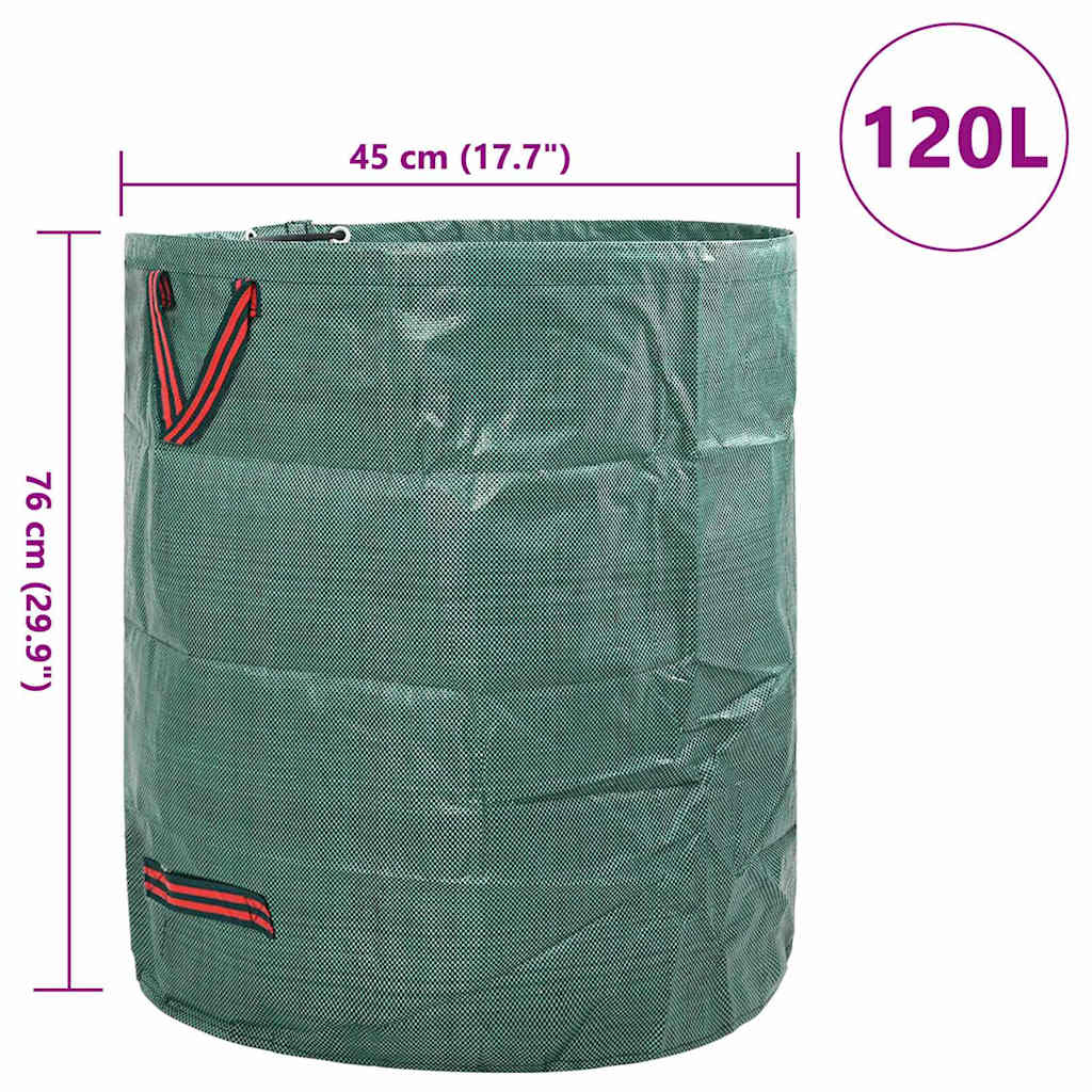 Sacchi per Rifiuti da Giardino 12 pcs Verde 45 x 45 x 76 cm