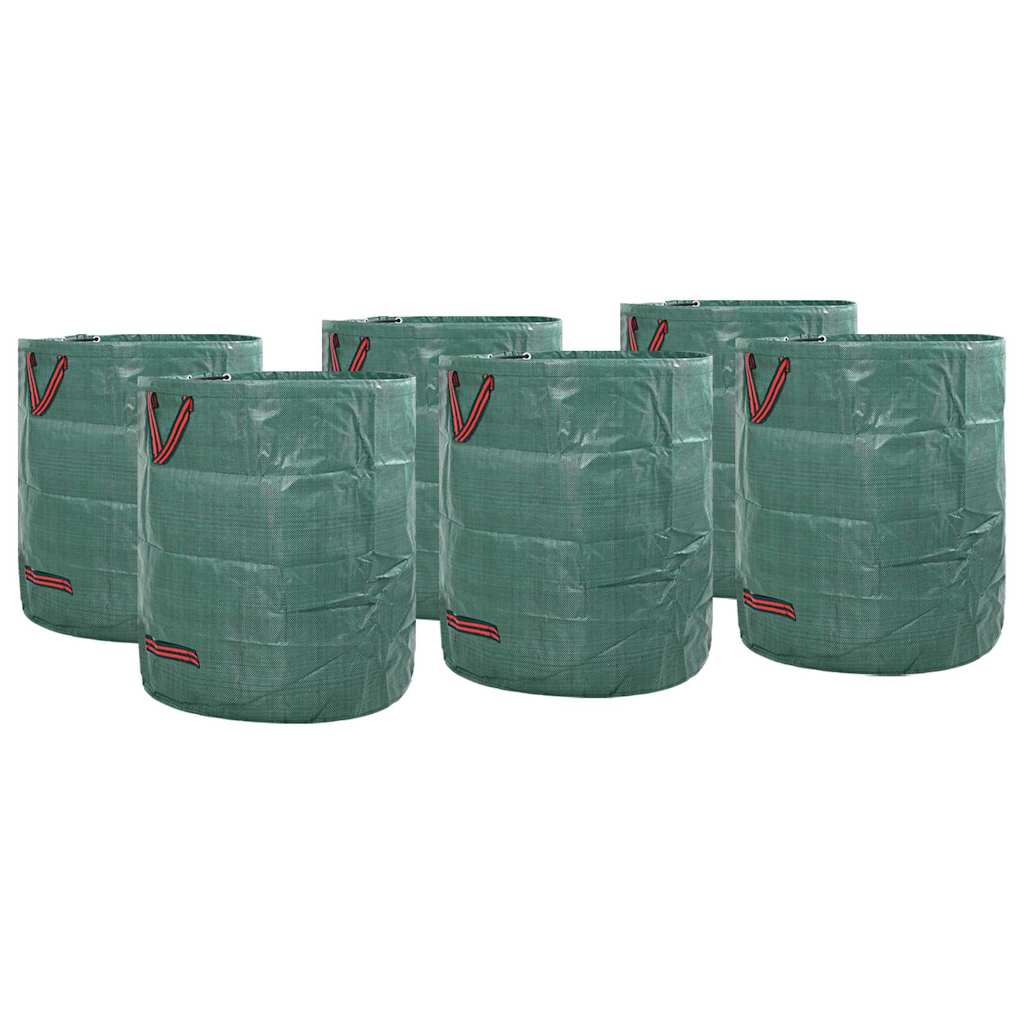 Sacchi per Rifiuti da Giardino 12 pcs Verde 67 x 67 x 75.5 cm