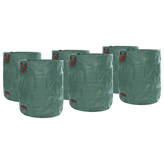 Sacchi per Rifiuti da Giardino 12 pcs Verde 79 x 79 x 99.5 cm