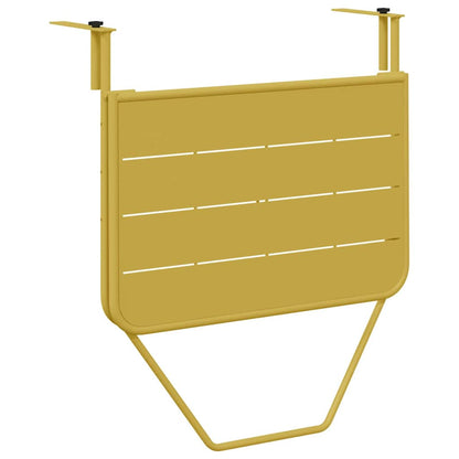 Tavolo Appeso da Balcone Oro 60 x 39 x 65 cm Acciaio