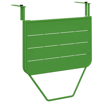 Tavolo Appeso da Balcone Verde 60 x 39 x 65 cm Acciaio