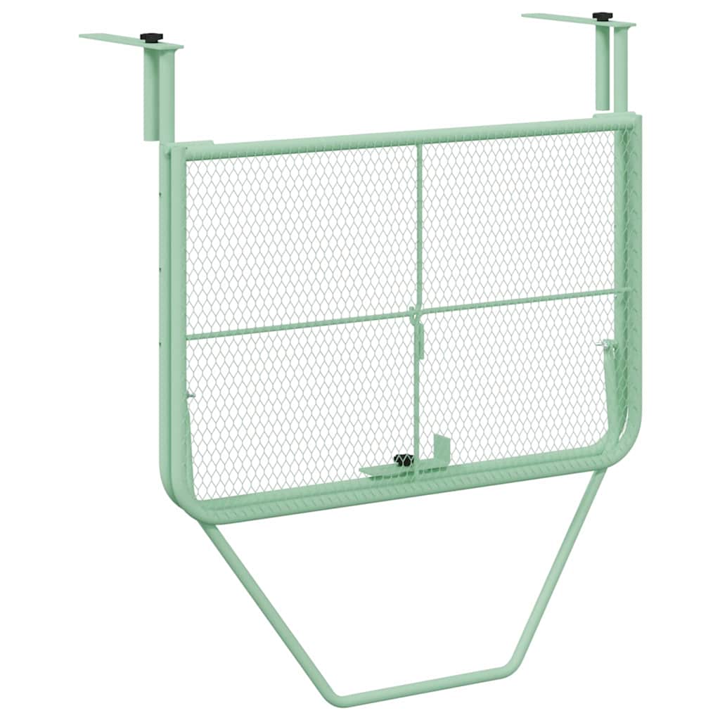 Tavolo Appeso da Balcone Verde menta 60 x 39 x 65 cm Acciaio