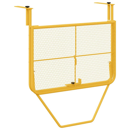 Tavolo Appeso da Balcone Senape 60 x 39 x 65 cm Acciaio