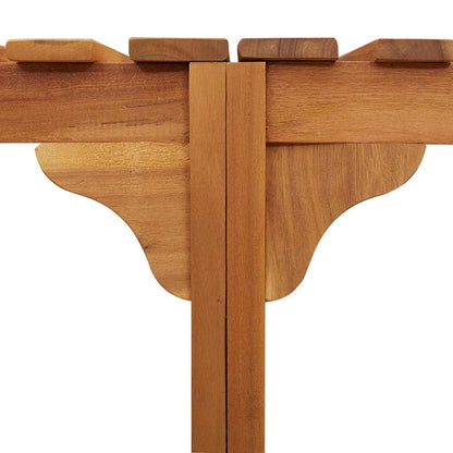 Idromassaggio Rotondo da Esterno Marrone 252 x 112 x 55.5 cm