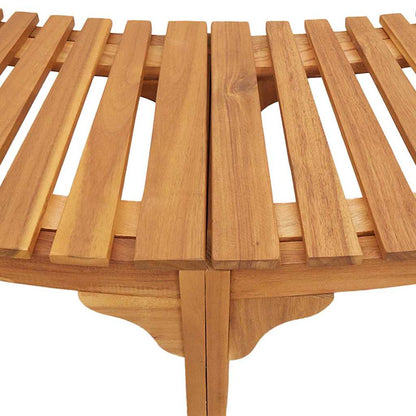 Idromassaggio Rotondo da Esterno Marrone 252 x 112 x 55.5 cm