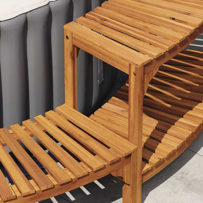 Idromassaggio Rotondo da Esterno Marrone 252 x 112 x 55.5 cm