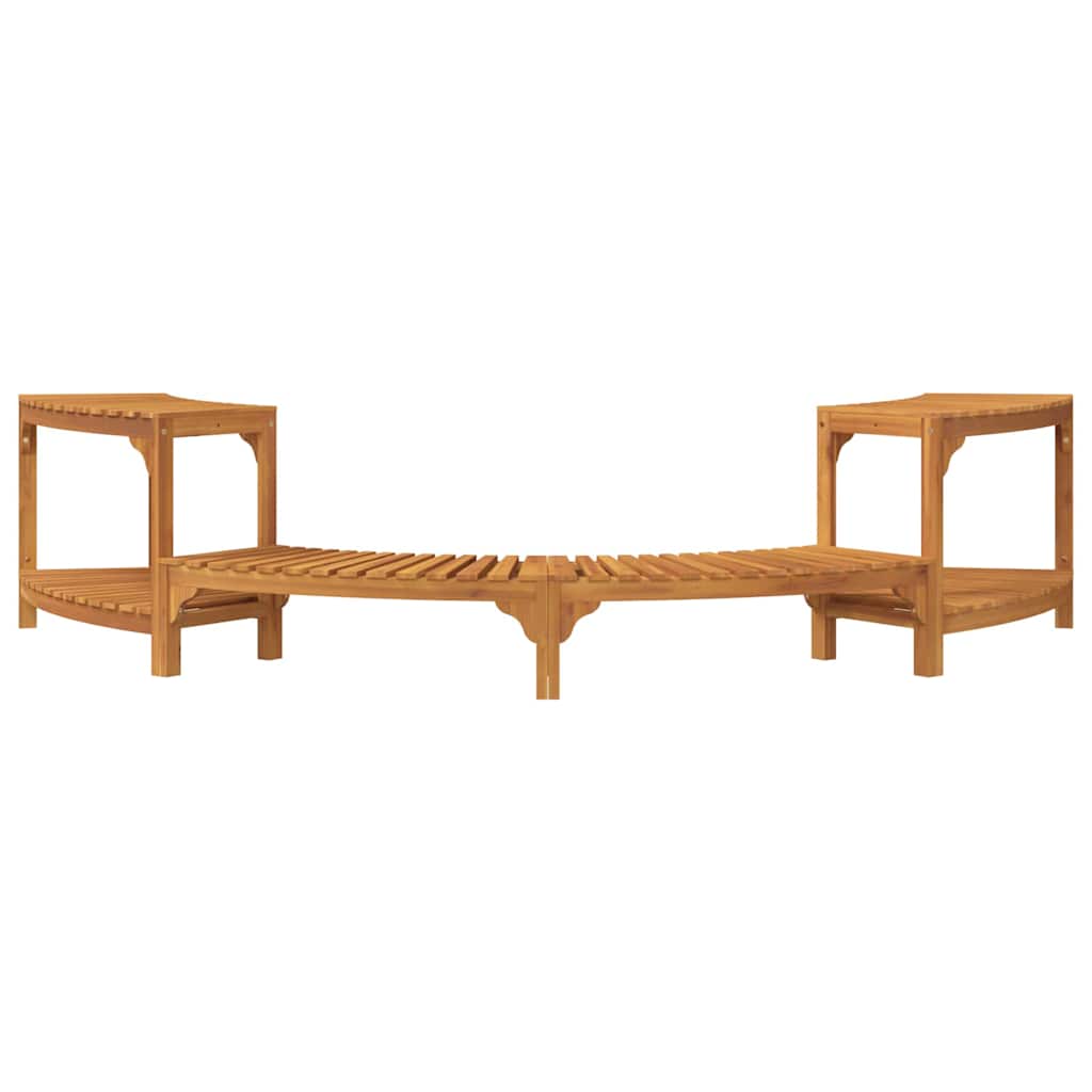 Idromassaggio Rotondo da Esterno Marrone 252 x 112 x 55.5 cm