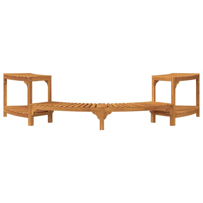 Idromassaggio Rotondo da Esterno Marrone 252 x 112 x 55.5 cm