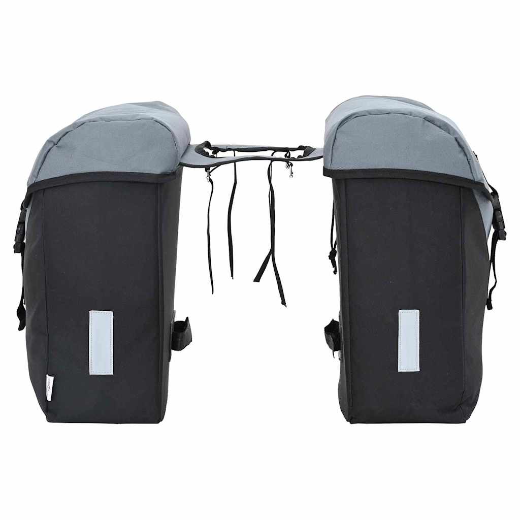 Borsa per biciclette Grigio e Nero 31.5 x 15.5 x 40 cm