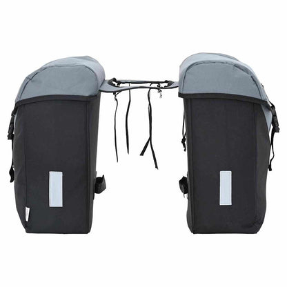 Borsa per biciclette Grigio e Nero 31.5 x 15.5 x 40 cm