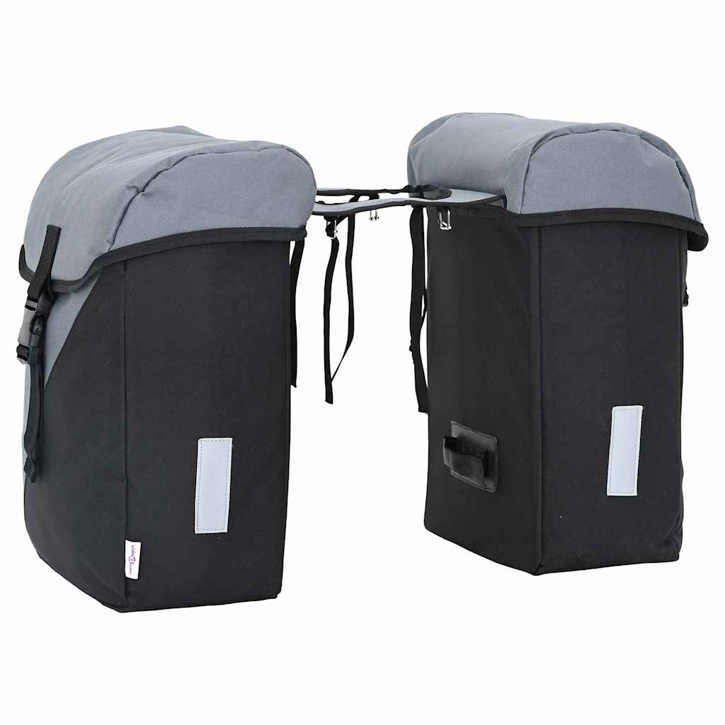 Borsa per biciclette Grigio e Nero 31.5 x 15.5 x 40 cm