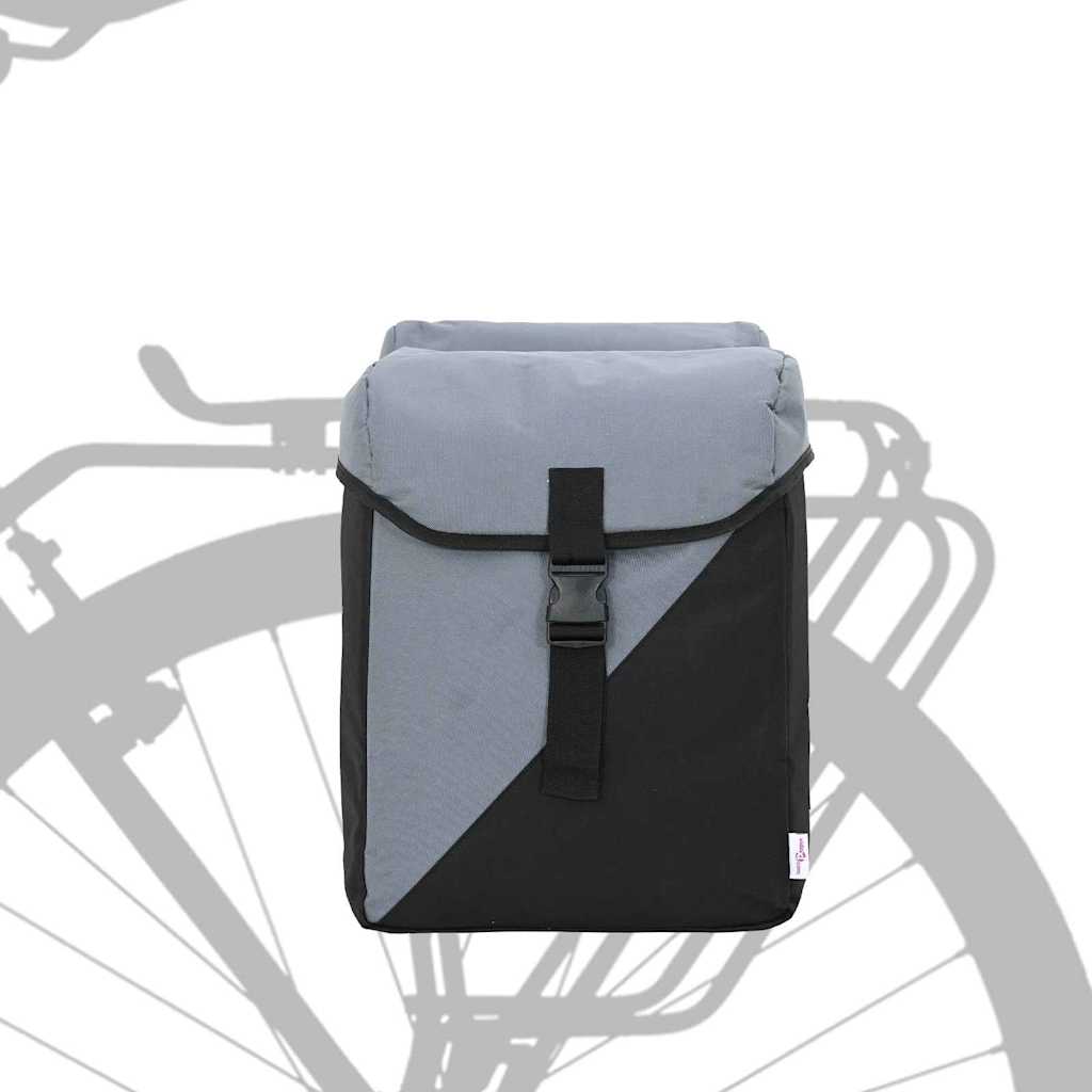 Borsa per biciclette Grigio e Nero 31.5 x 15.5 x 40 cm