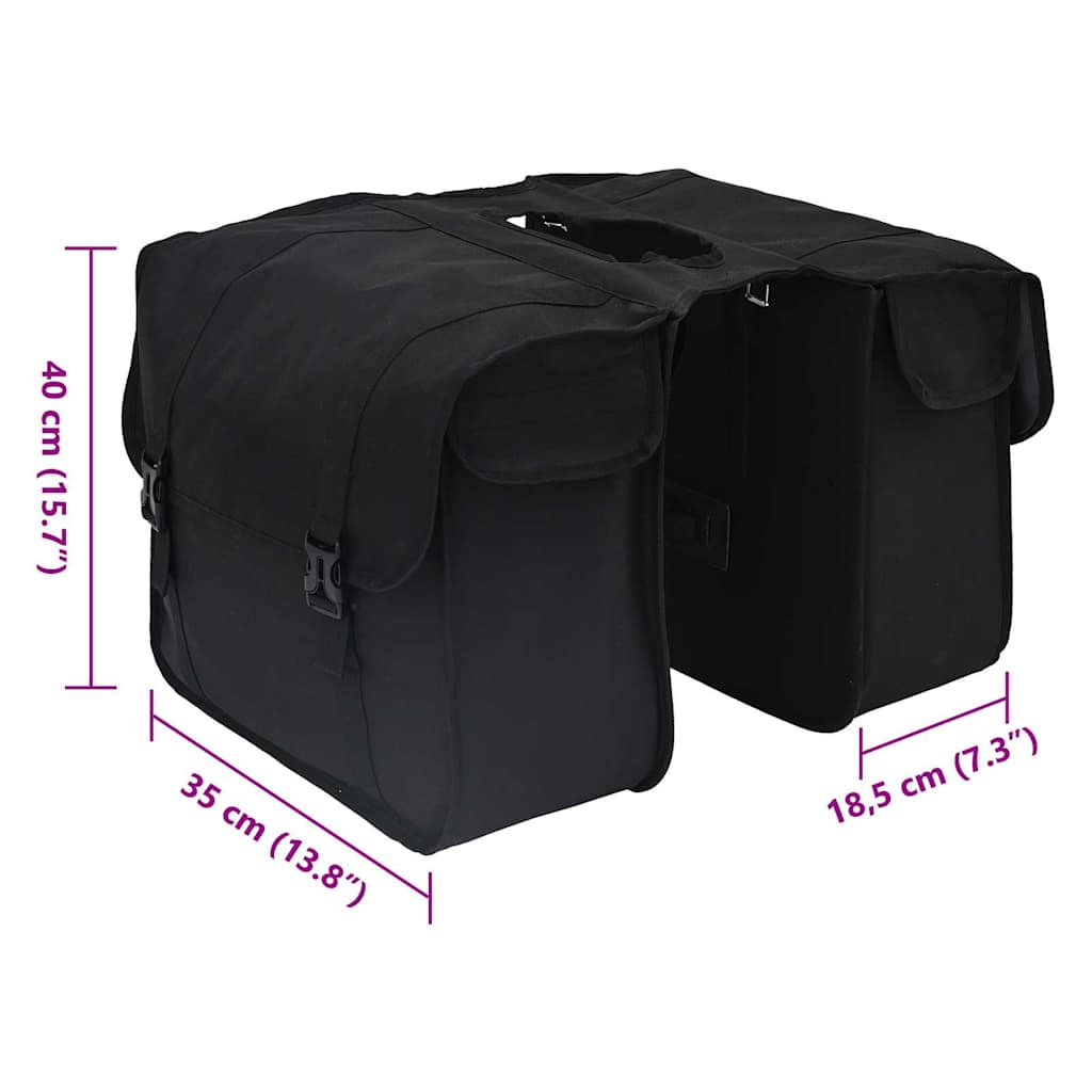 Borsa per biciclette Nero 40 x 18.5 x 35 cm Poliestere | homemem39