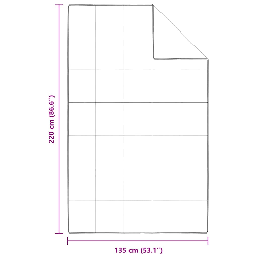Piumino Letto Estivo 135 x 220 cm Estate Piuma Bianco