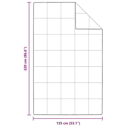 Piumino Letto Estivo 135 x 220 cm Estate Piuma Bianco