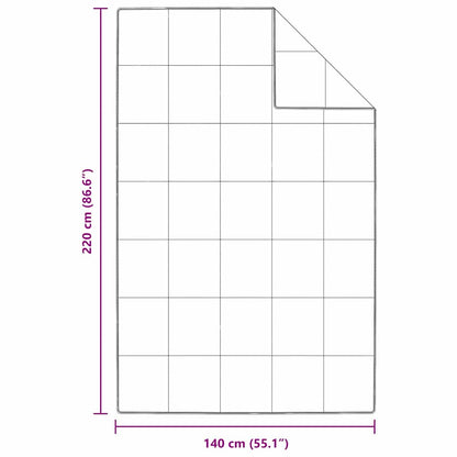 Piumino Letto Estivo 140 x 220 cm Estate Piuma Bianco
