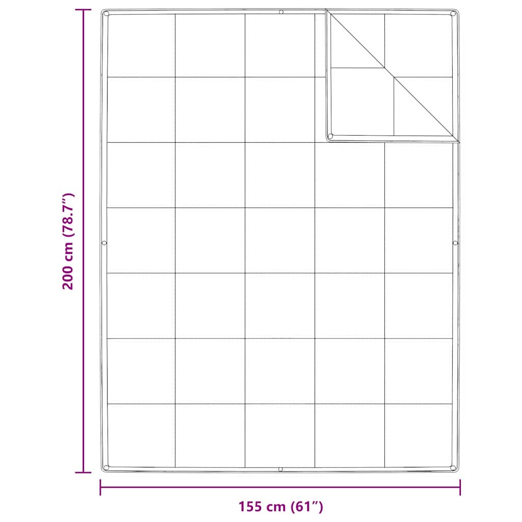 Duvet 2-in-1 Bianco 155 x 200 cm Piuma