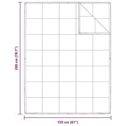 Duvet 2-in-1 Bianco 155 x 200 cm Piuma
