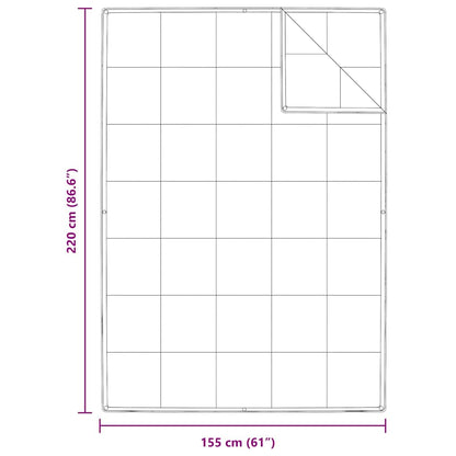 Duvet 2-in-1 Bianco 155 x 220 cm Piuma
