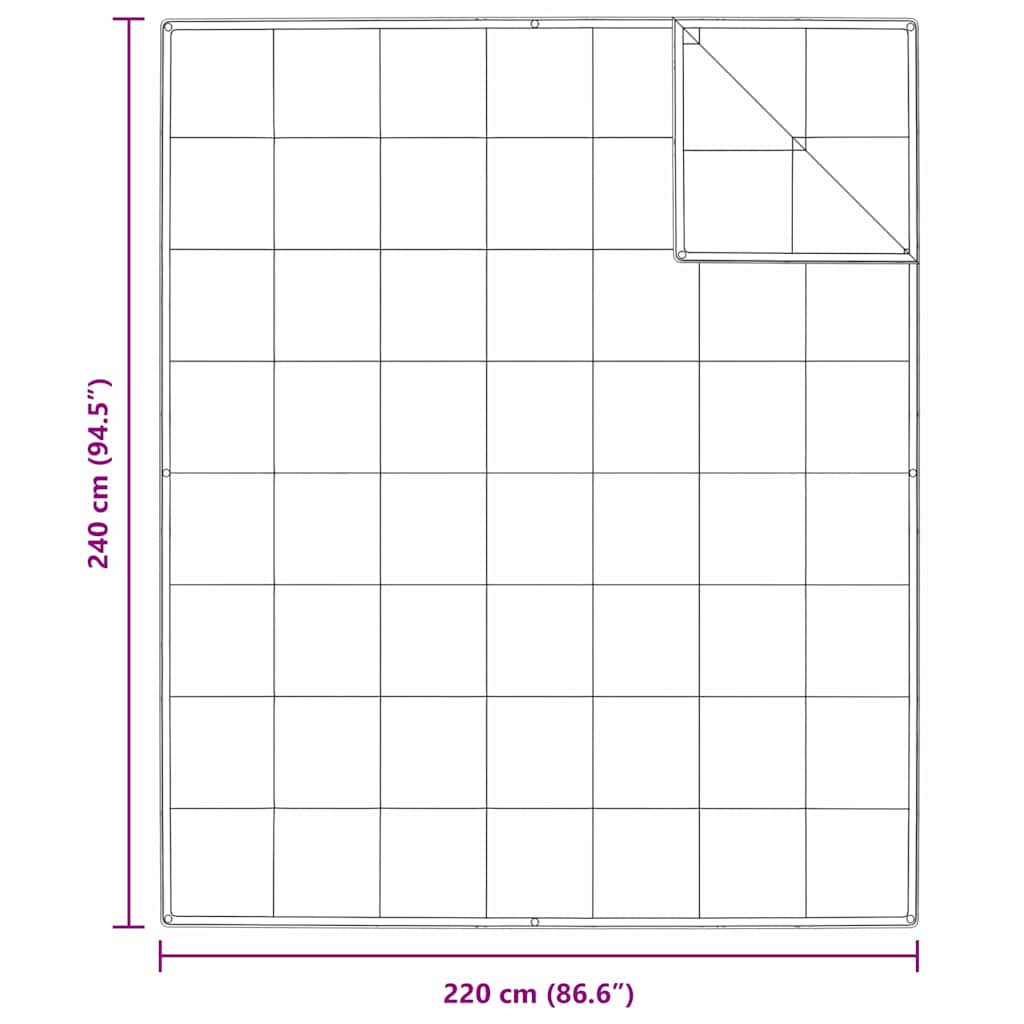 Duvet 2-in-1 Bianco 240 x 220 cm Piuma