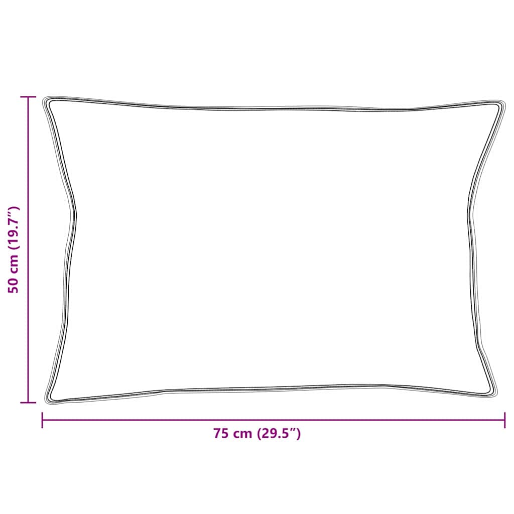 Cuscino con cuscino 2 pcs Bianco 50 x 75 cm Piuma | homemem39