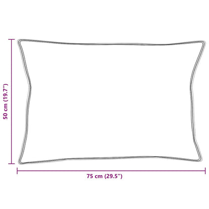 Cuscino con cuscino 2 pcs Bianco 50 x 75 cm Piuma | homemem39